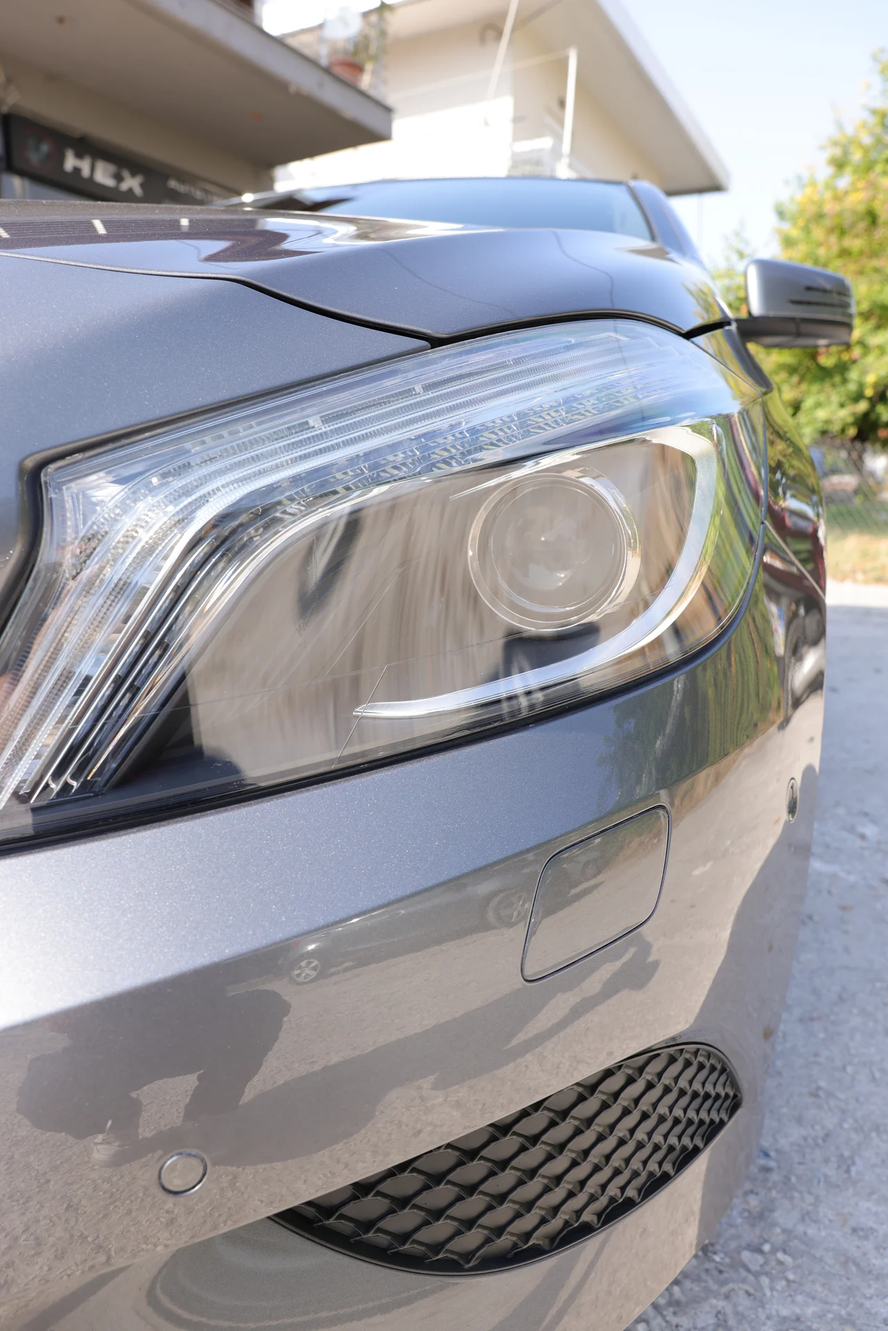Crystal-clear Mercedes-Benz A180 headlight, HEX Detailing Garage